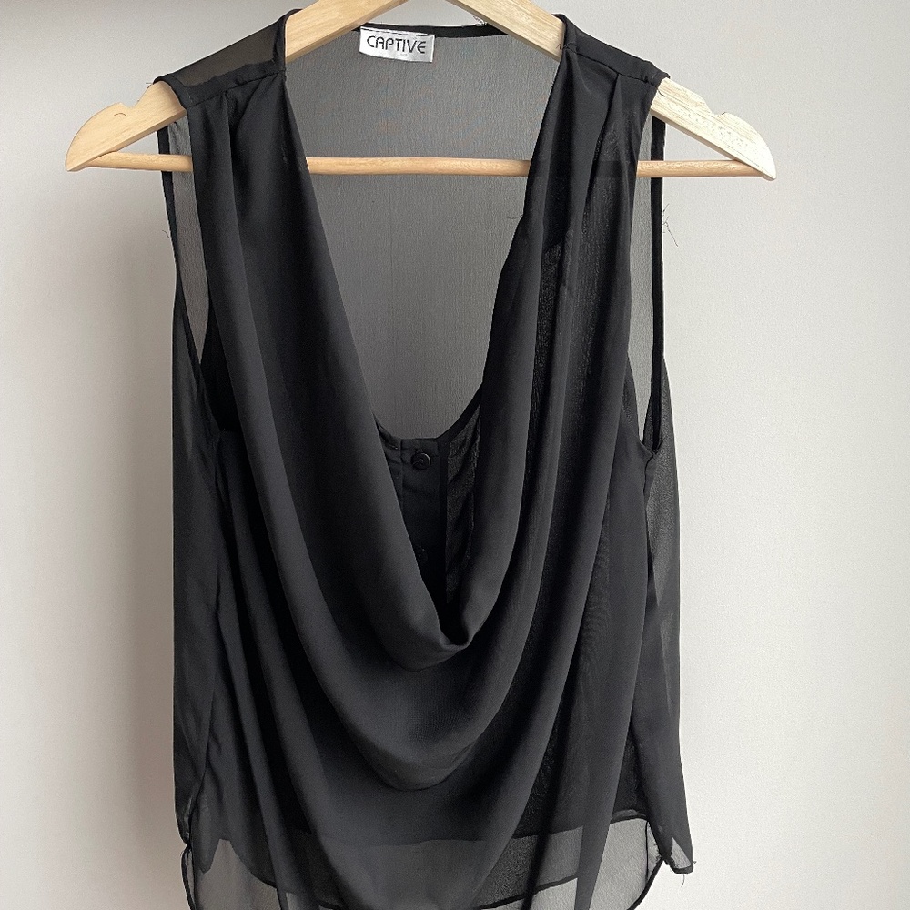 Semi sheerless top